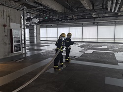 消防中隊火災(zāi)演練_上海物業(yè)公司